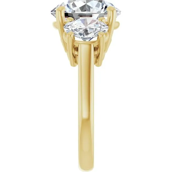Three-Stone Engagement Ring Image 4 Raleigh Diamond Fine Jewelry Raleigh, NC