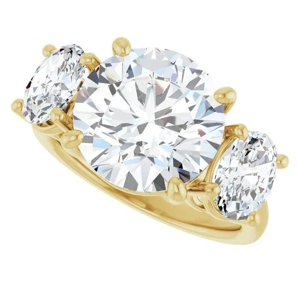 Three-Stone Engagement Ring Image 5 Don's Jewelry & Design Washington, IA