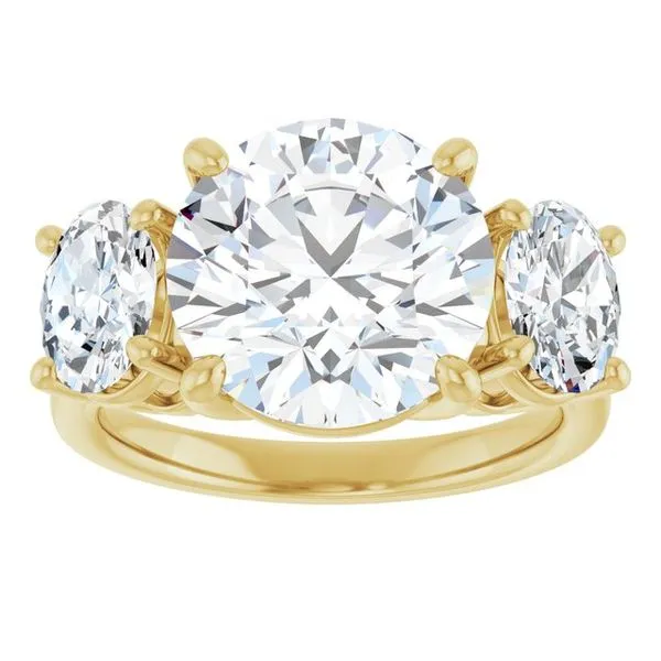 Three-Stone Engagement Ring Image 3 Mark Jewellers La Crosse, WI