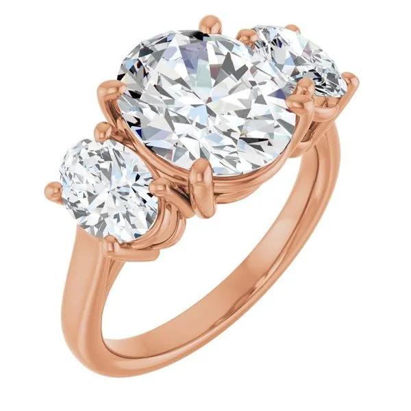 Three-Stone Engagement Ring The Ring Austin Round Rock, TX