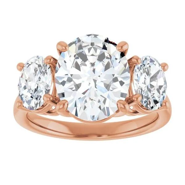 Three-Stone Engagement Ring Image 3 Don's Jewelry & Design Washington, IA