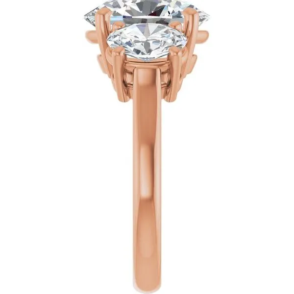 Three-Stone Engagement Ring Image 4 J. West Jewelers Round Rock, TX