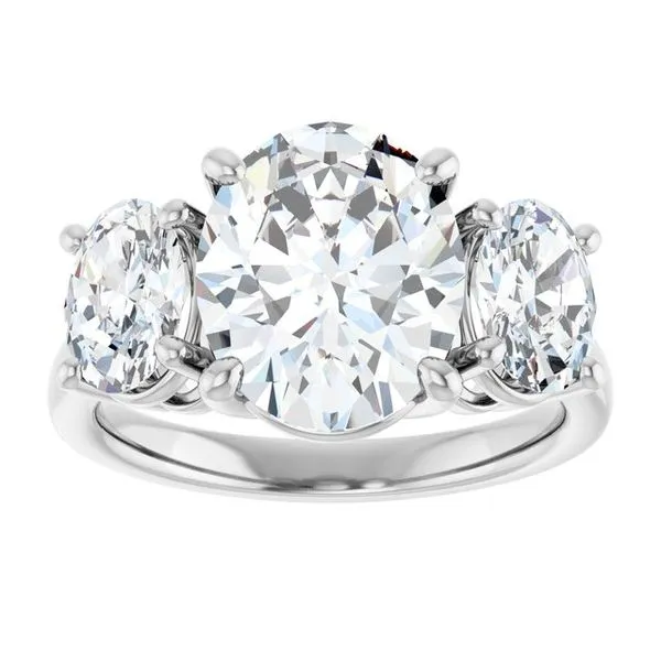 Three-Stone Engagement Ring Image 3 Shipley's Fine Jewelry Hampstead, MD