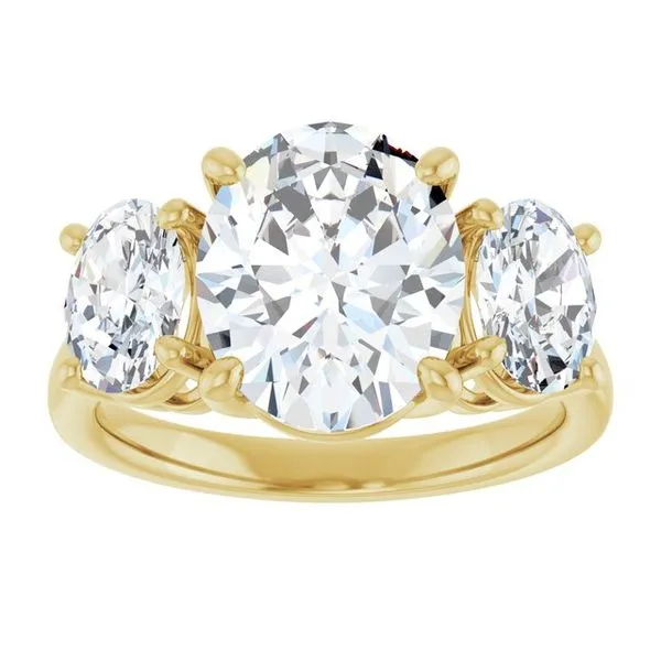 Three-Stone Engagement Ring Image 3 Raleigh Diamond Fine Jewelry Raleigh, NC
