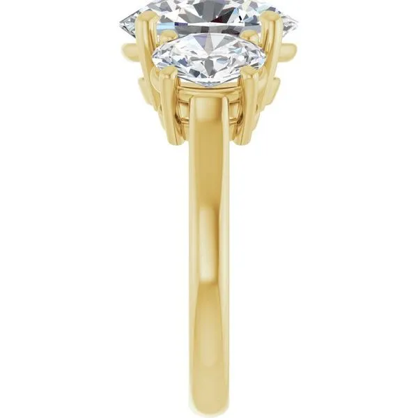 Three-Stone Engagement Ring Image 4 The Ring Austin Round Rock, TX