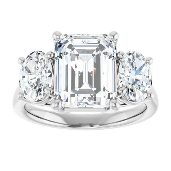 Three-Stone Engagement Ring Image 3 JF Jones Jewelers Rochester, NY