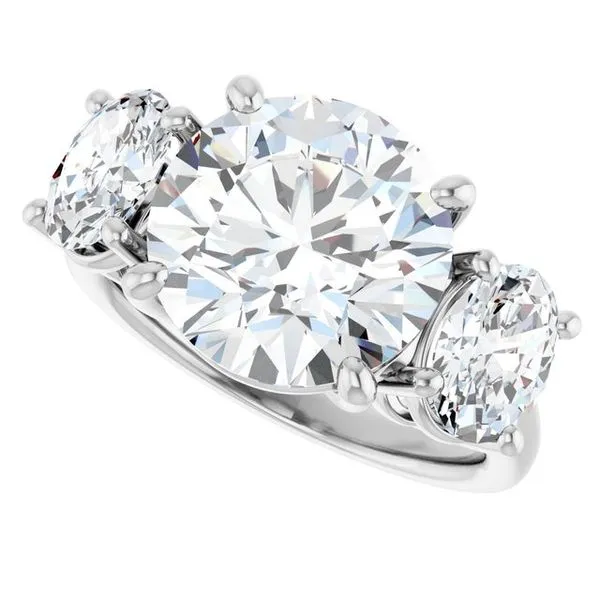 Three-Stone Engagement Ring Image 5 Raleigh Diamond Fine Jewelry Raleigh, NC