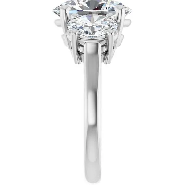 Three-Stone Engagement Ring Image 4 Jimmy Smith Jewelers Decatur, AL