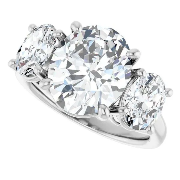 Three-Stone Engagement Ring Image 5 J. Thomas Jewelers Rochester Hills, MI