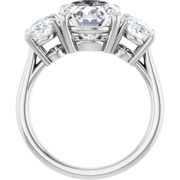 Three-Stone Engagement Ring Image 2 Arezzo Jewelers Elmwood Park, IL