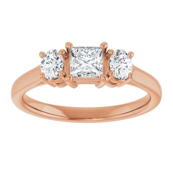 Three-Stone Engagement Ring Image 3 Natale Jewelers Sewell, NJ