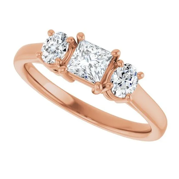 Three-Stone Engagement Ring Image 5 Shipley's Fine Jewelry Hampstead, MD