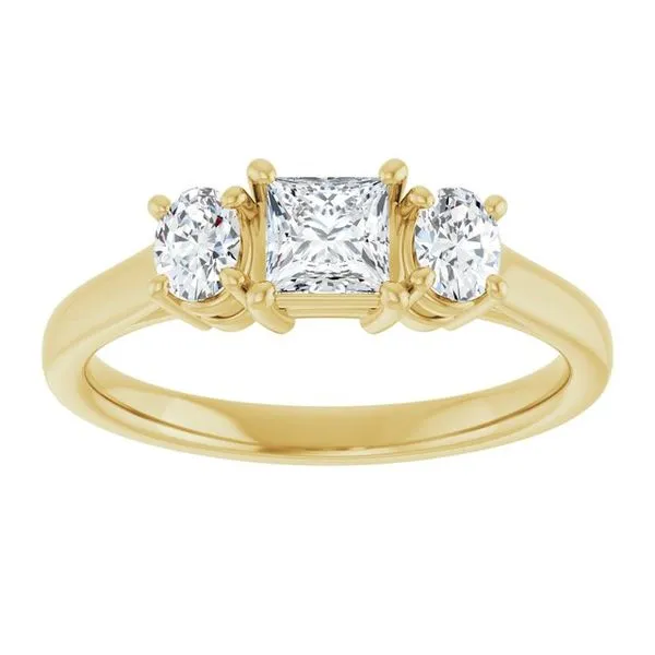 Three-Stone Engagement Ring Image 3 The Ring Austin Round Rock, TX