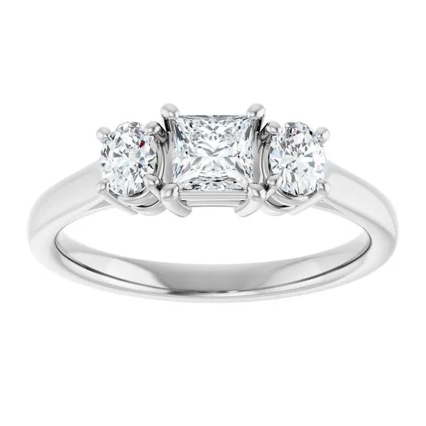 Three-Stone Engagement Ring Image 3 Don's Jewelry & Design Washington, IA