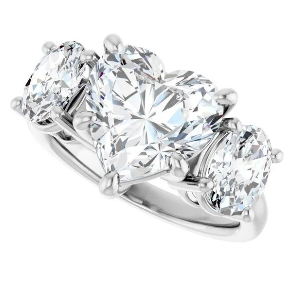 Three-Stone Engagement Ring Image 5 Don's Jewelry & Design Washington, IA