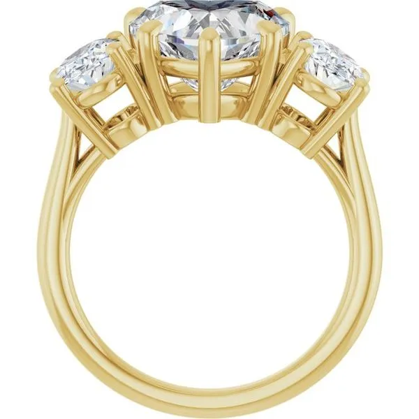 Three-Stone Engagement Ring Image 2 Austin's Fine Diamonds & Jewelry Lyndhurst, NJ