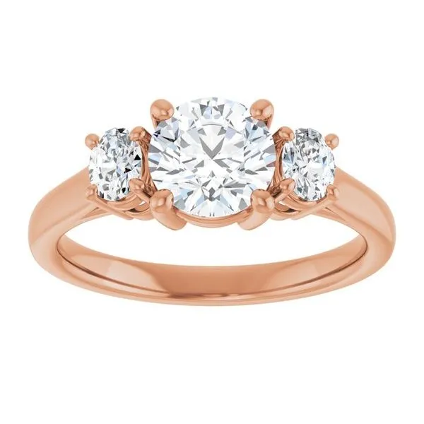 Three-Stone Engagement Ring Image 3 Arezzo Jewelers Elmwood Park, IL