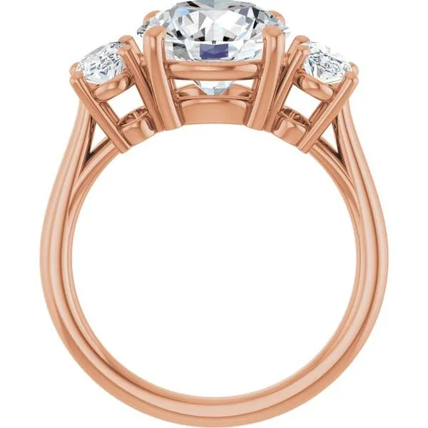 Three-Stone Engagement Ring Image 2 J. West Jewelers Round Rock, TX