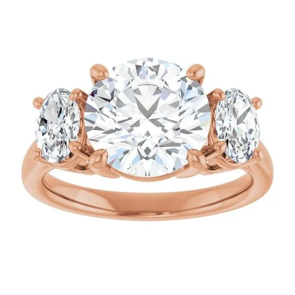 Three-Stone Engagement Ring Image 3 Clater Jewelers Louisville, KY