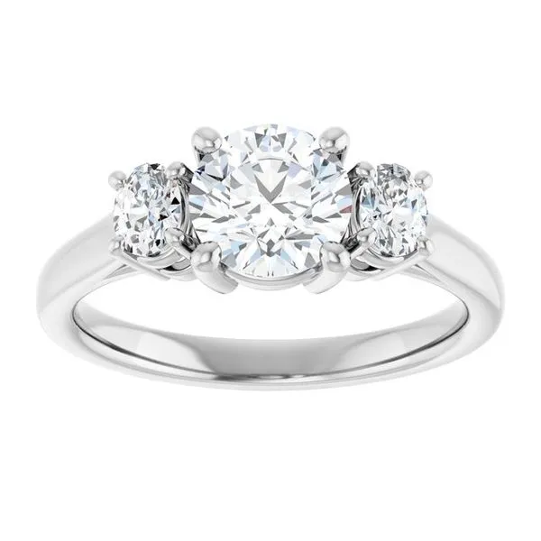 Three-Stone Engagement Ring Image 3 Paul James Jewelers Angels Camp, CA