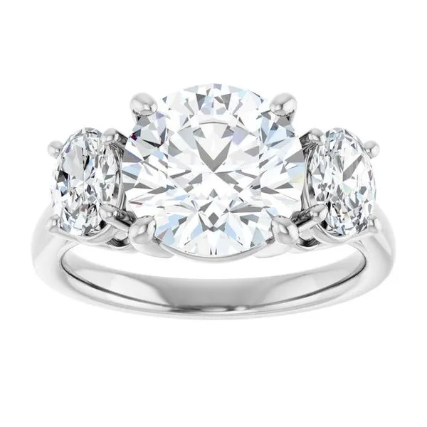 Three-Stone Engagement Ring Image 3 J. Thomas Jewelers Rochester Hills, MI