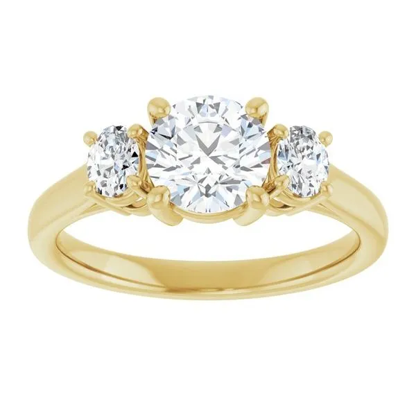 Three-Stone Engagement Ring Image 3 Don's Jewelry & Design Washington, IA