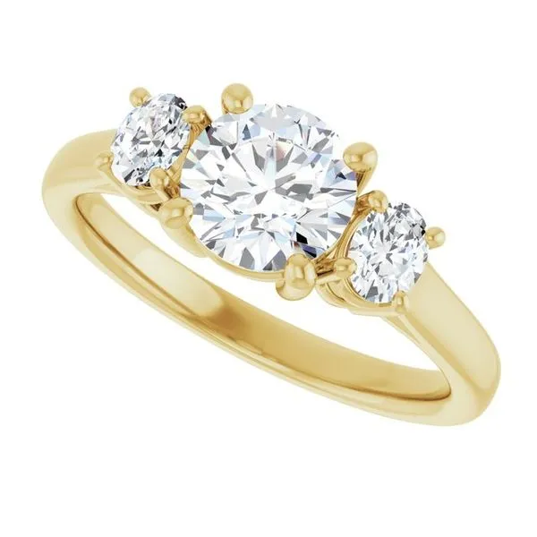 Three-Stone Engagement Ring Image 5 Arezzo Jewelers Elmwood Park, IL