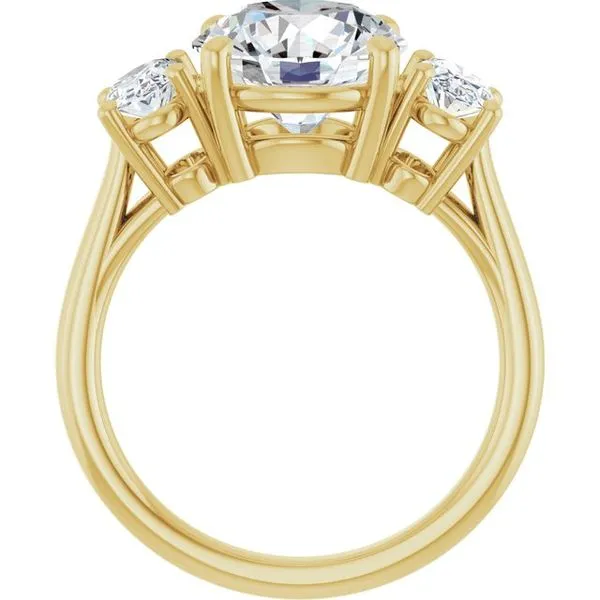Three-Stone Engagement Ring Image 2 J. West Jewelers Round Rock, TX