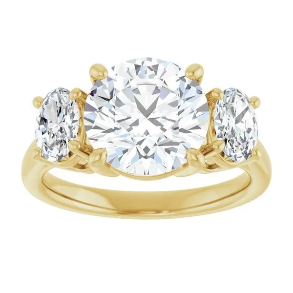 Three-Stone Engagement Ring Image 3 The Ring Austin Round Rock, TX