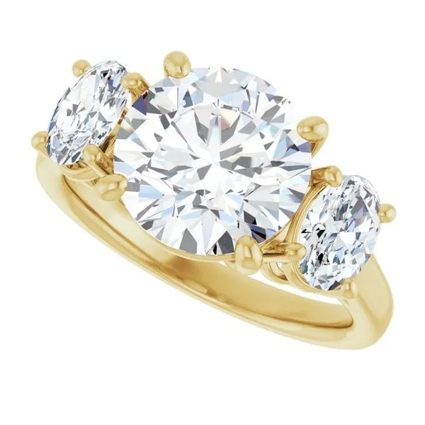 Three-Stone Engagement Ring Image 5 Clater Jewelers Louisville, KY