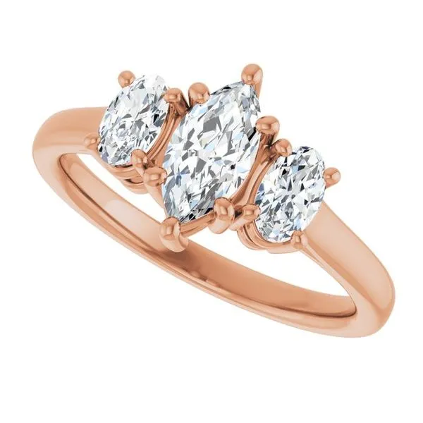 Three-Stone Engagement Ring Image 5 Mark Jewellers La Crosse, WI