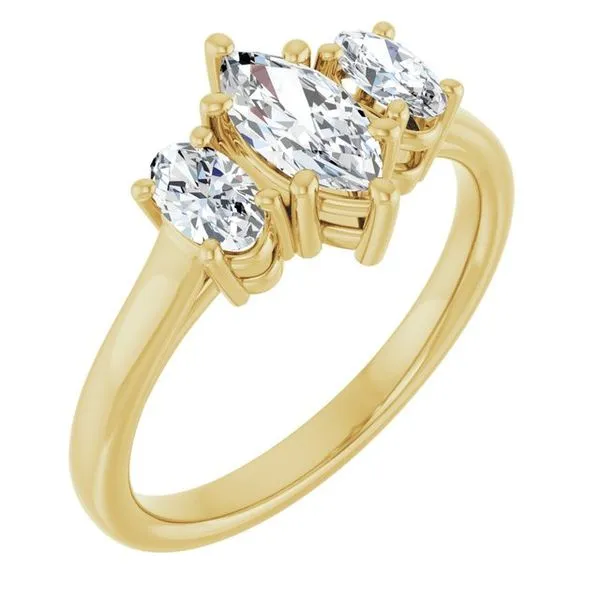 Three-Stone Engagement Ring Clater Jewelers Louisville, KY