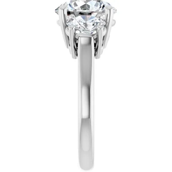 Three-Stone Engagement Ring Image 4 Jimmy Smith Jewelers Decatur, AL