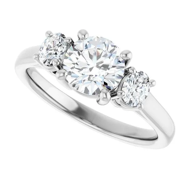 Three-Stone Engagement Ring Image 5 The Ring Austin Round Rock, TX