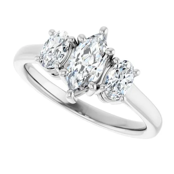 Three-Stone Engagement Ring Image 5 Don's Jewelry & Design Washington, IA