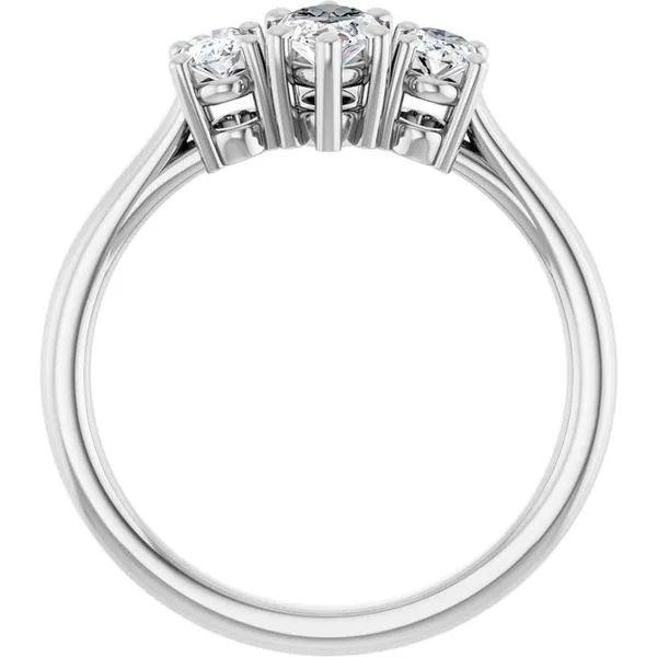 Three-Stone Engagement Ring Image 2 The Jewelry Source El Segundo, CA