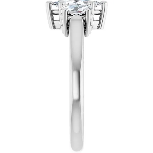 Three-Stone Engagement Ring Image 4 Raleigh Diamond Fine Jewelry Raleigh, NC