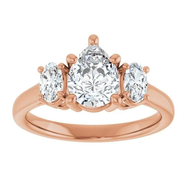 Three-Stone Engagement Ring Image 3 Vulcan's Forge LLC KANSAS CITY, MO