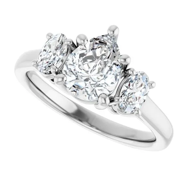 Three-Stone Engagement Ring Image 5 The Ring Austin Round Rock, TX