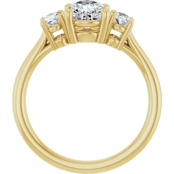 Three-Stone Engagement Ring Image 2 Arezzo Jewelers Elmwood Park, IL