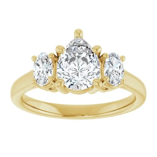 Three-Stone Engagement Ring Image 3 Paul James Jewelers Angels Camp, CA