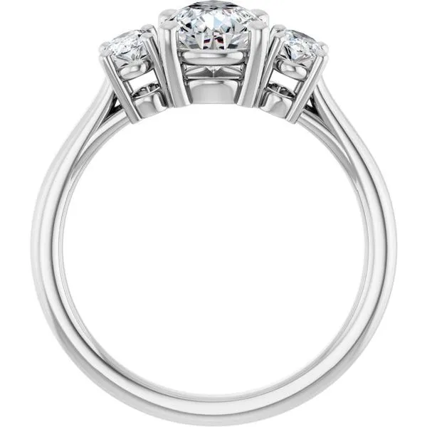 Three-Stone Engagement Ring Image 2 J. West Jewelers Round Rock, TX