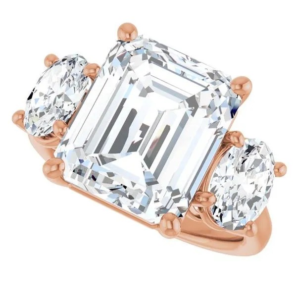 Three-Stone Engagement Ring Image 5 Natale Jewelers Sewell, NJ