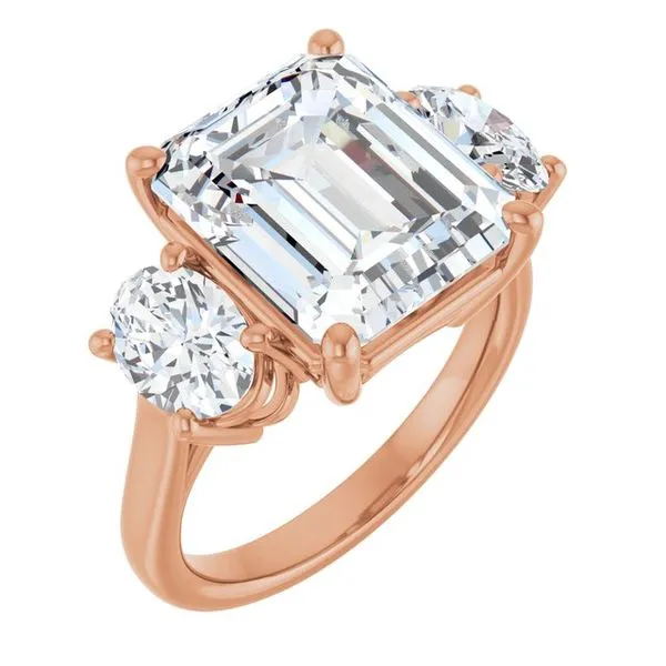 Three-Stone Engagement Ring JF Jones Jewelers Rochester, NY