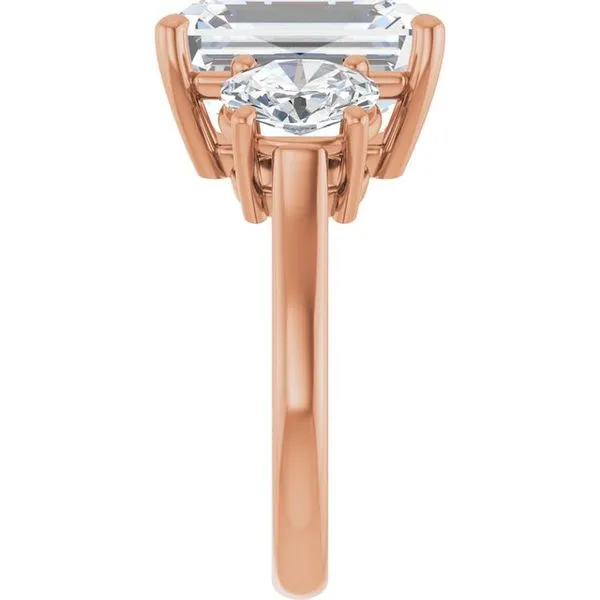 Three-Stone Engagement Ring Image 4 J. West Jewelers Round Rock, TX