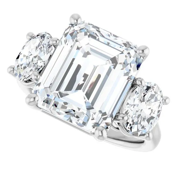 Three-Stone Engagement Ring Image 5 Jimmy Smith Jewelers Decatur, AL