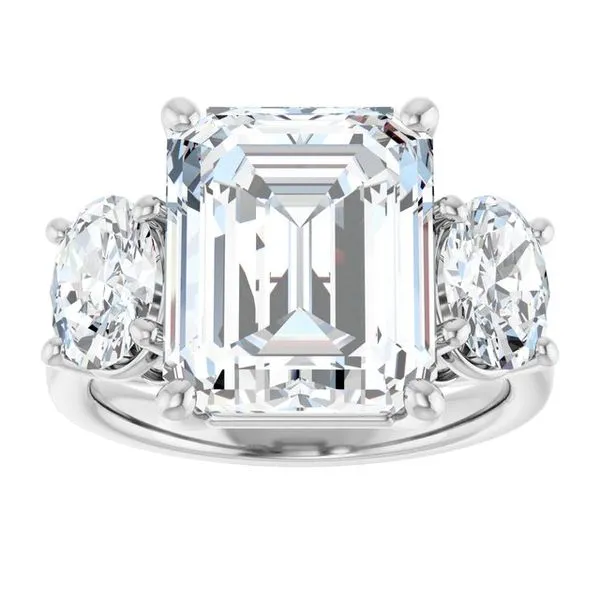 Three-Stone Engagement Ring Image 3 Natale Jewelers Sewell, NJ