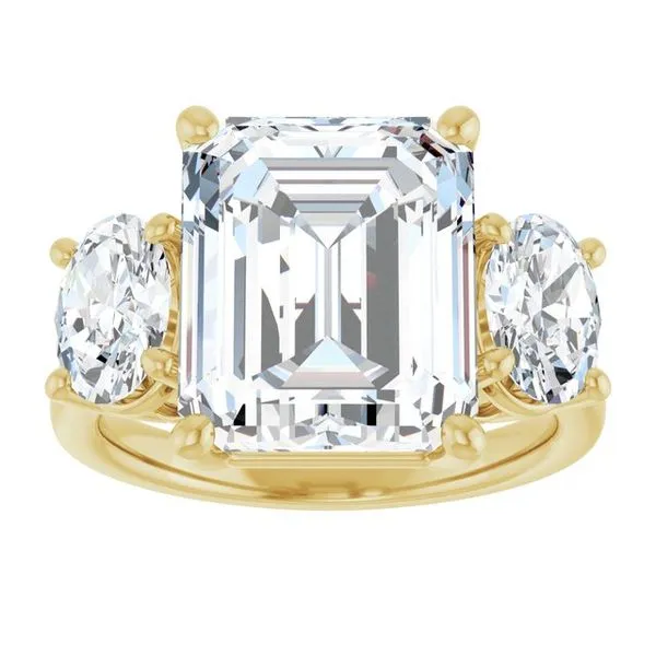 Three-Stone Engagement Ring Image 3 Paul James Jewelers Angels Camp, CA