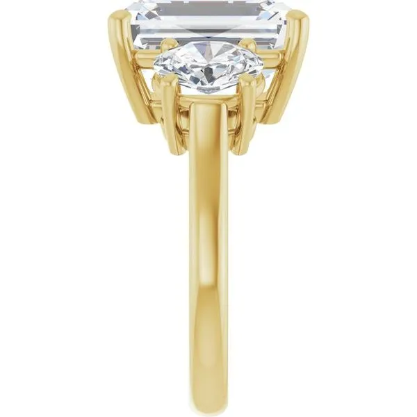 Three-Stone Engagement Ring Image 4 Redlands Jewelers Redlands, CA