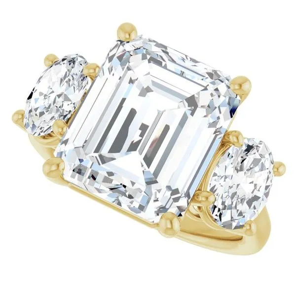 Three-Stone Engagement Ring Image 5 Mark Jewellers La Crosse, WI